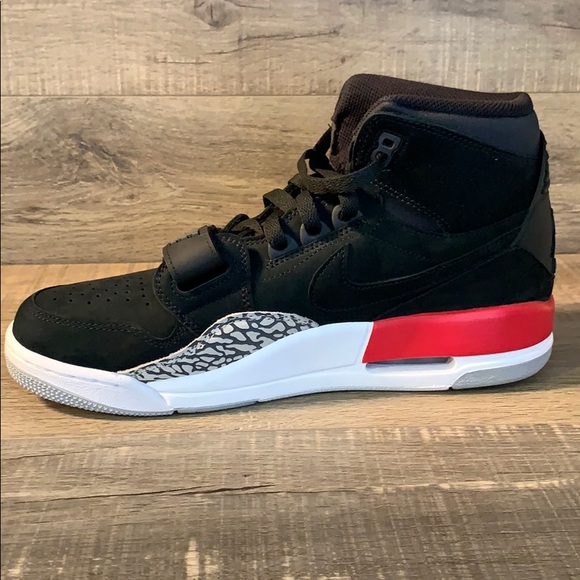 Air Jordan Legacy 312 - Black/Black Fire-Red - Picture 5 of 6